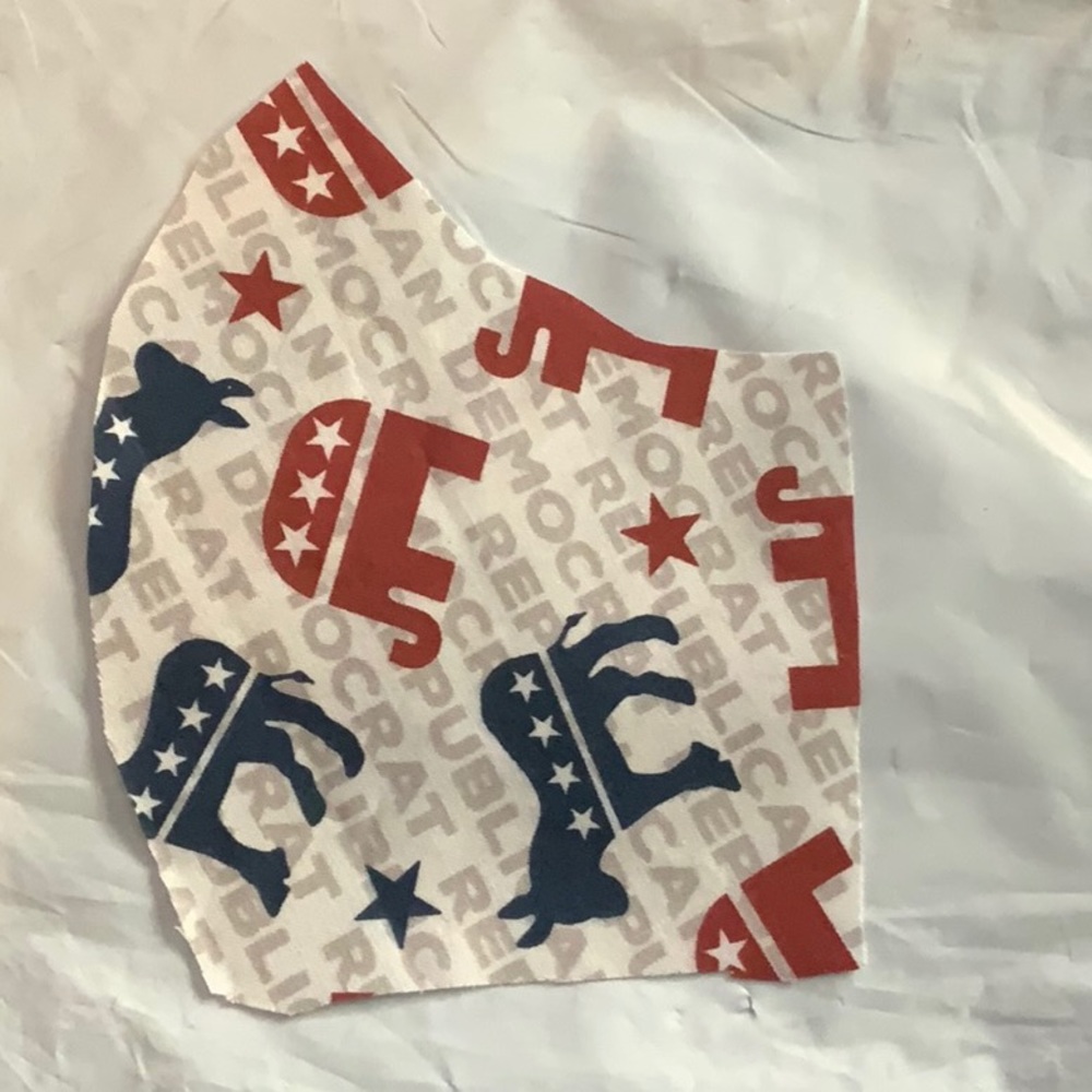 NWT Bi-Partisan donkey elephant MASK